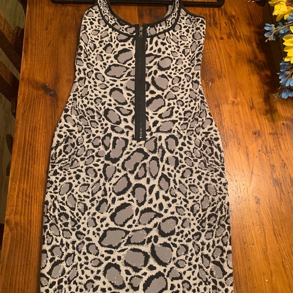 BCBG Maxazria leopard bodycon dress - Picture 1 of 7